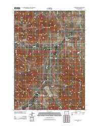 Oliver Draw Wyoming Historical topographic map, 1:24000 scale, 7.5 X 7.5 Minute, Year 2012