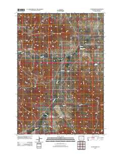 Oliver Draw Wyoming Historical topographic map, 1:24000 scale, 7.5 X 7.5 Minute, Year 2012