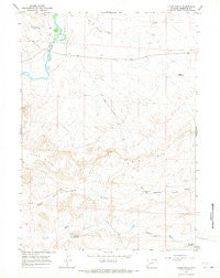 Olsen Ranch Wyoming Historical topographic map, 1:24000 scale, 7.5 X 7.5 Minute, Year 1964