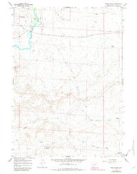 Olsen Ranch Wyoming Historical topographic map, 1:24000 scale, 7.5 X 7.5 Minute, Year 1964
