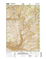 Onion Gulch Wyoming Current topographic map, 1:24000 scale, 7.5 X 7.5 Minute, Year 2015