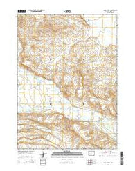 Onion Springs Wyoming Current topographic map, 1:24000 scale, 7.5 X 7.5 Minute, Year 2015