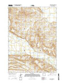 Onion Springs Wyoming Current topographic map, 1:24000 scale, 7.5 X 7.5 Minute, Year 2015