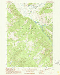 Opal Creek Wyoming Historical topographic map, 1:24000 scale, 7.5 X 7.5 Minute, Year 1989