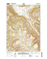 Opal Creek Wyoming Current topographic map, 1:24000 scale, 7.5 X 7.5 Minute, Year 2015