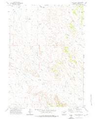 Open A Ranch Wyoming Historical topographic map, 1:24000 scale, 7.5 X 7.5 Minute, Year 1971