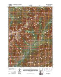 Open Creek Wyoming Historical topographic map, 1:24000 scale, 7.5 X 7.5 Minute, Year 2012
