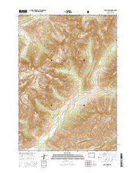 Open Creek Wyoming Current topographic map, 1:24000 scale, 7.5 X 7.5 Minute, Year 2015