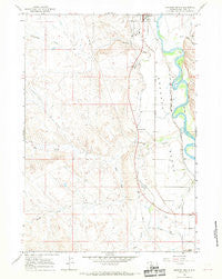 Orchard Bench Wyoming Historical topographic map, 1:24000 scale, 7.5 X 7.5 Minute, Year 1966