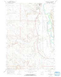 Orchard Bench Wyoming Historical topographic map, 1:24000 scale, 7.5 X 7.5 Minute, Year 1966