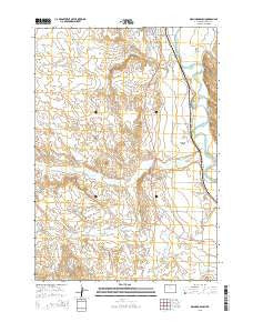 Orchard Bench Wyoming Current topographic map, 1:24000 scale, 7.5 X 7.5 Minute, Year 2015