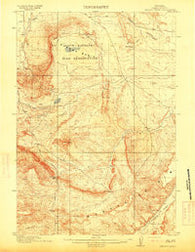 Oregon Basin Wyoming Historical topographic map, 1:62500 scale, 15 X 15 Minute, Year 1913