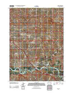 Orin Wyoming Historical topographic map, 1:24000 scale, 7.5 X 7.5 Minute, Year 2012