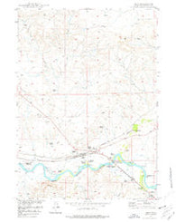 Orin Wyoming Historical topographic map, 1:24000 scale, 7.5 X 7.5 Minute, Year 1949