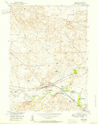Orin Wyoming Historical topographic map, 1:24000 scale, 7.5 X 7.5 Minute, Year 1950