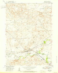 Orin Wyoming Historical topographic map, 1:24000 scale, 7.5 X 7.5 Minute, Year 1950