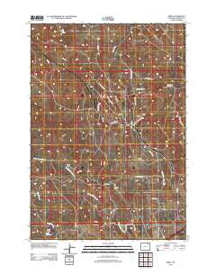 Oriva Wyoming Historical topographic map, 1:24000 scale, 7.5 X 7.5 Minute, Year 2012