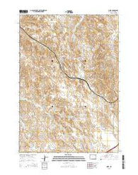Oriva Wyoming Current topographic map, 1:24000 scale, 7.5 X 7.5 Minute, Year 2015