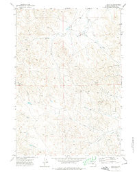 Oriva NW Wyoming Historical topographic map, 1:24000 scale, 7.5 X 7.5 Minute, Year 1971