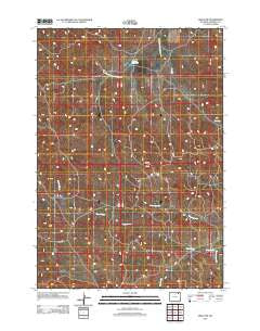 Oriva NW Wyoming Historical topographic map, 1:24000 scale, 7.5 X 7.5 Minute, Year 2012