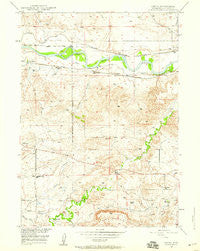 Orpha Wyoming Historical topographic map, 1:24000 scale, 7.5 X 7.5 Minute, Year 1949