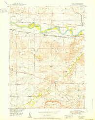Orpha Wyoming Historical topographic map, 1:24000 scale, 7.5 X 7.5 Minute, Year 1950