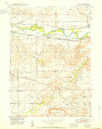 Orpha Wyoming Historical topographic map, 1:24000 scale, 7.5 X 7.5 Minute, Year 1950