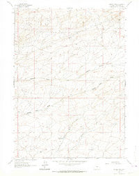 Osborne Well Wyoming Historical topographic map, 1:24000 scale, 7.5 X 7.5 Minute, Year 1961
