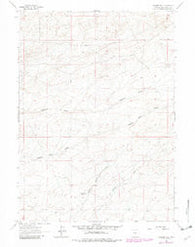 Osborne Well Wyoming Historical topographic map, 1:24000 scale, 7.5 X 7.5 Minute, Year 1961
