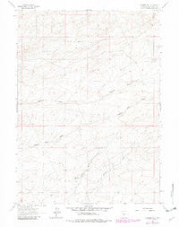 Osborne Well Wyoming Historical topographic map, 1:24000 scale, 7.5 X 7.5 Minute, Year 1961