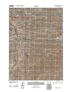 Osborne Draw Wyoming Historical topographic map, 1:24000 scale, 7.5 X 7.5 Minute, Year 2012