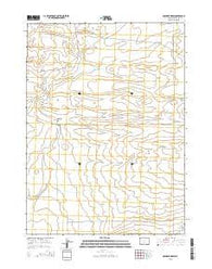 Osborne Draw Wyoming Current topographic map, 1:24000 scale, 7.5 X 7.5 Minute, Year 2015