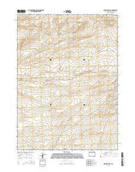 Osborne Well Wyoming Current topographic map, 1:24000 scale, 7.5 X 7.5 Minute, Year 2015