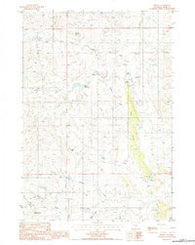 Oshoto Wyoming Historical topographic map, 1:24000 scale, 7.5 X 7.5 Minute, Year 1984