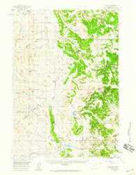 Oshoto Wyoming Historical topographic map, 1:62500 scale, 15 X 15 Minute, Year 1957
