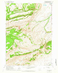 Otter Creek Wyoming Historical topographic map, 1:24000 scale, 7.5 X 7.5 Minute, Year 1960
