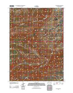 Otter Creek Wyoming Historical topographic map, 1:24000 scale, 7.5 X 7.5 Minute, Year 2012