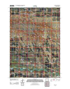 Otto Wyoming Historical topographic map, 1:24000 scale, 7.5 X 7.5 Minute, Year 2012
