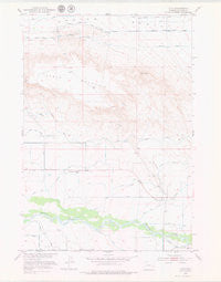Otto Wyoming Historical topographic map, 1:24000 scale, 7.5 X 7.5 Minute, Year 1951