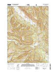 Ouzel Falls Wyoming Current topographic map, 1:24000 scale, 7.5 X 7.5 Minute, Year 2015