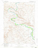 Overland Crossing Wyoming Historical topographic map, 1:24000 scale, 7.5 X 7.5 Minute, Year 1955