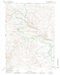 Overland Crossing Wyoming Historical topographic map, 1:24000 scale, 7.5 X 7.5 Minute, Year 1955