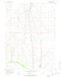 Overland Wyoming Historical topographic map, 1:24000 scale, 7.5 X 7.5 Minute, Year 1955