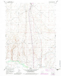 Overland Wyoming Historical topographic map, 1:24000 scale, 7.5 X 7.5 Minute, Year 1955