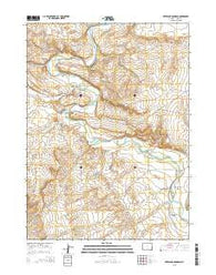 Overland Crossing Wyoming Current topographic map, 1:24000 scale, 7.5 X 7.5 Minute, Year 2015