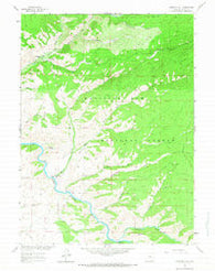 Overlook Hill Wyoming Historical topographic map, 1:24000 scale, 7.5 X 7.5 Minute, Year 1961