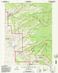 Overlook Hill Wyoming Historical topographic map, 1:24000 scale, 7.5 X 7.5 Minute, Year 1992
