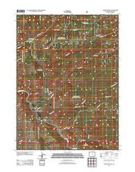 Overlook Hill Wyoming Historical topographic map, 1:24000 scale, 7.5 X 7.5 Minute, Year 2012