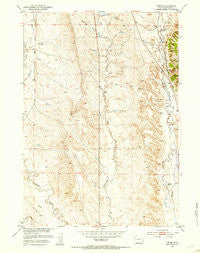 Owens Wyoming Historical topographic map, 1:24000 scale, 7.5 X 7.5 Minute, Year 1951