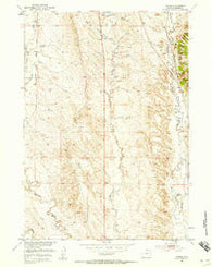Owens Wyoming Historical topographic map, 1:24000 scale, 7.5 X 7.5 Minute, Year 1951